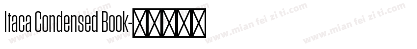 Itaca Condensed Book字体转换